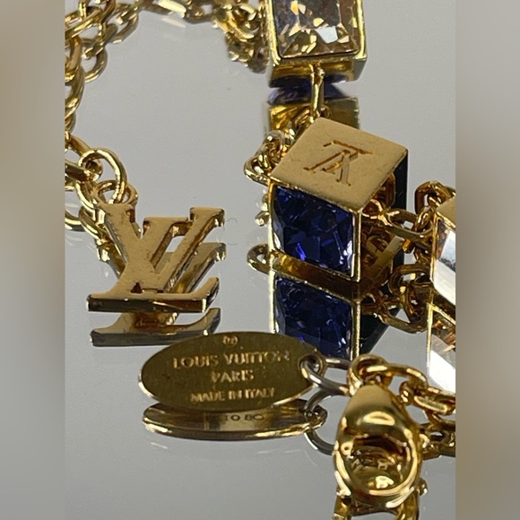 Louis Vuitton Gamble Bracelet Cube Gold Tone Bracelet - Picture 7 of 9